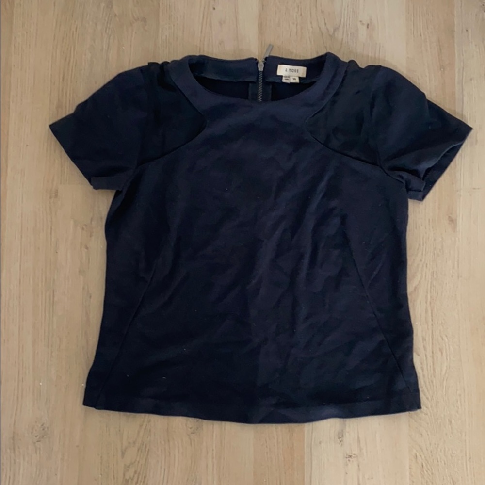 a.moss - Sheer Shoulder T-Shirt